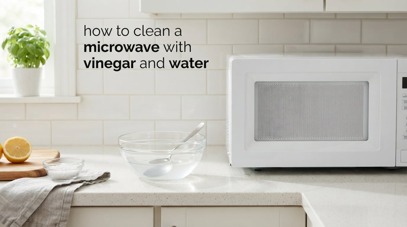 how to clean a microwave with vinegar and water