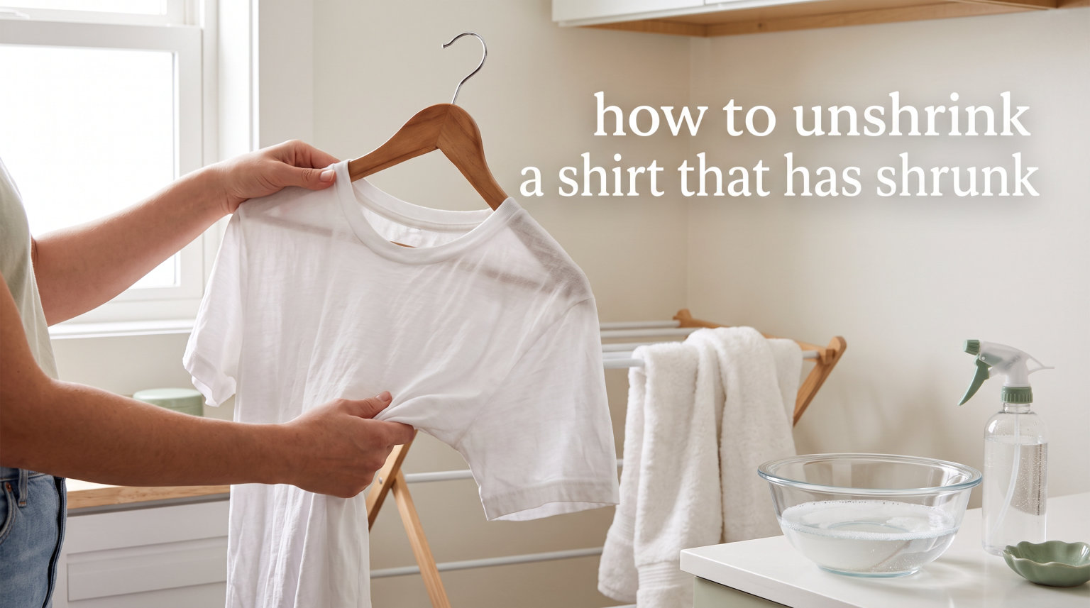 how to unshrink a shirt that has shrunk