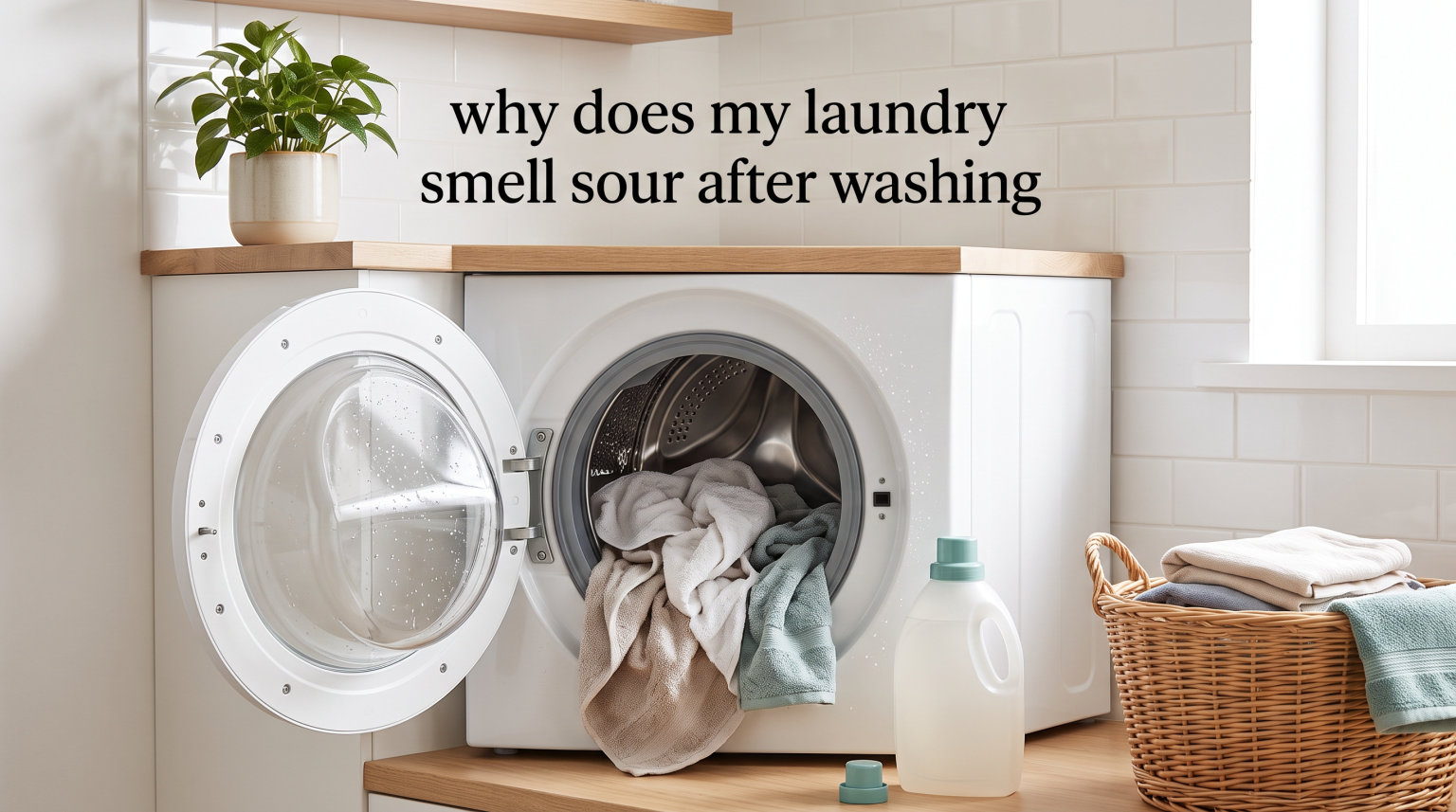 why does my laundry smell sour after washing
