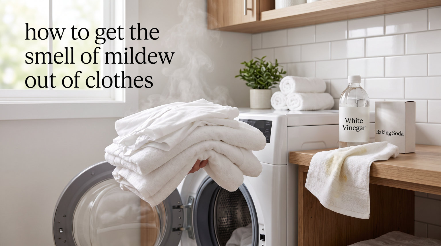 how to get the smell of mildew out of clothes