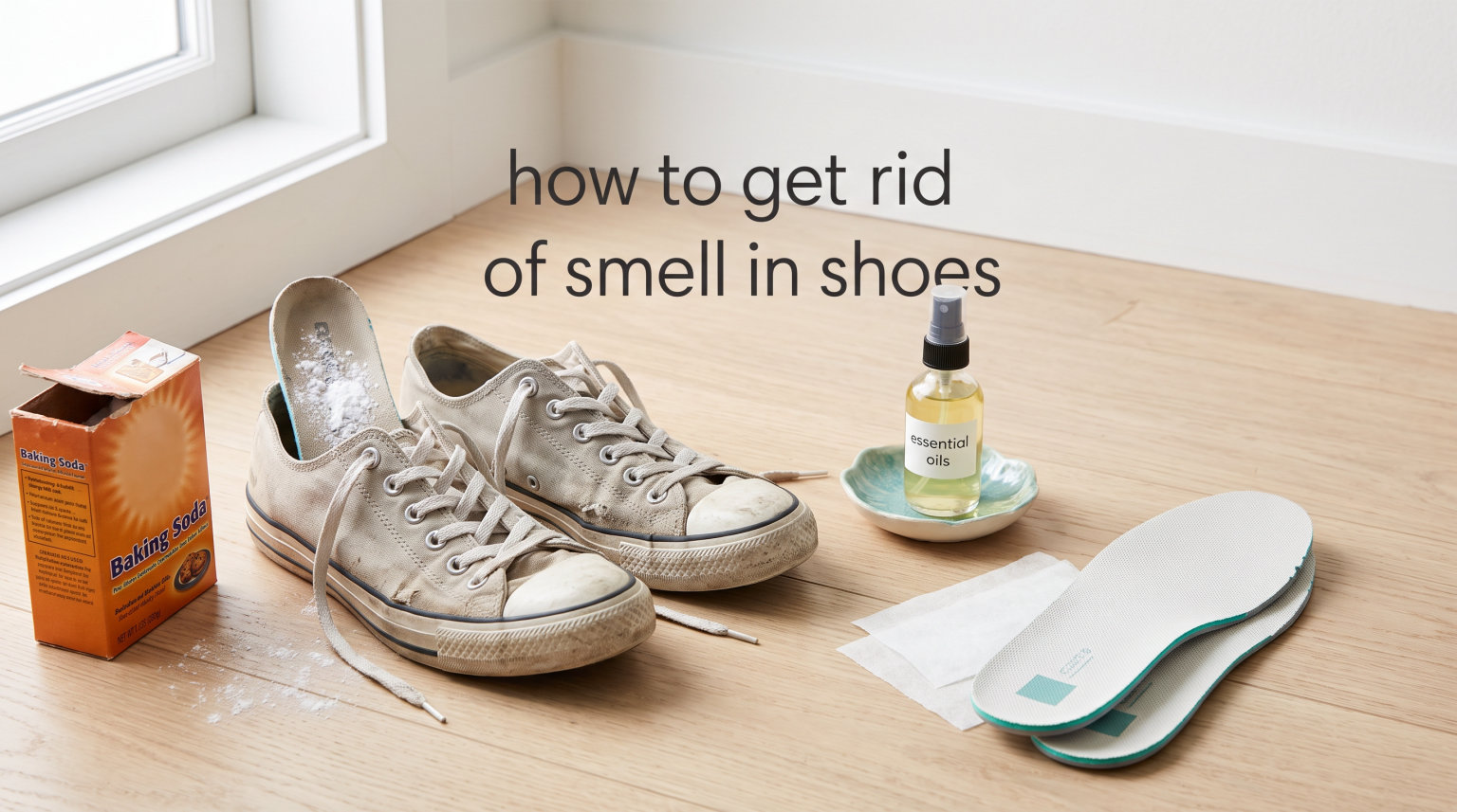 how to get rid of smell in shoes