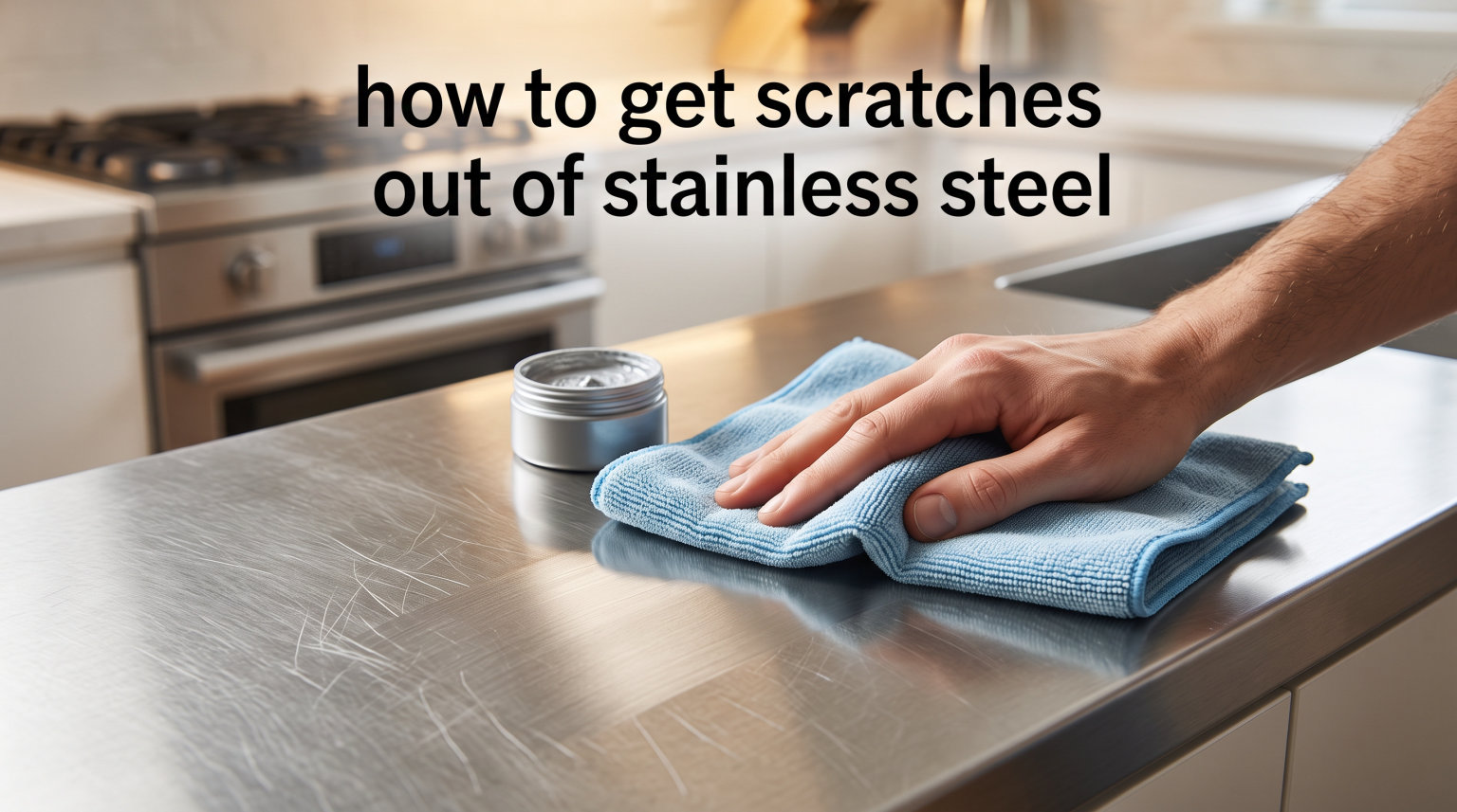 how to get scratches out of stainless steel