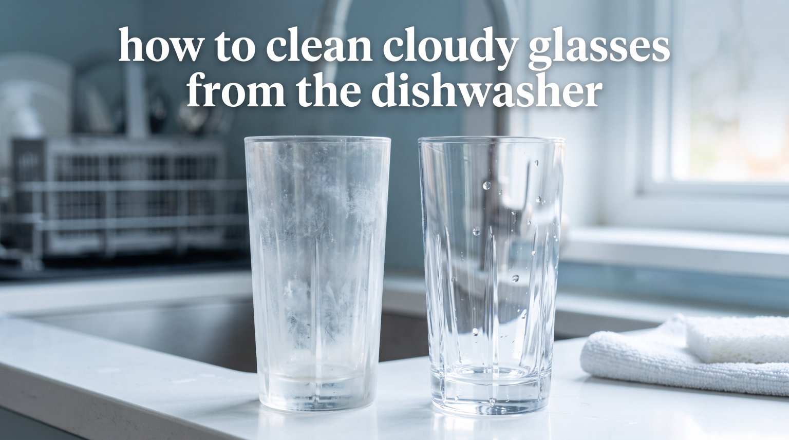 how to clean cloudy glasses from the dishwasher