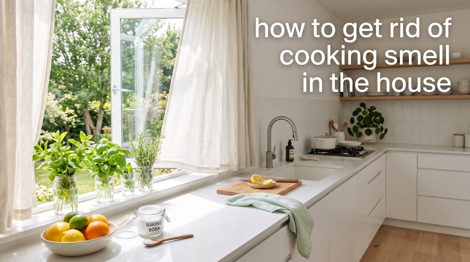 how to get rid of cooking smell in the house