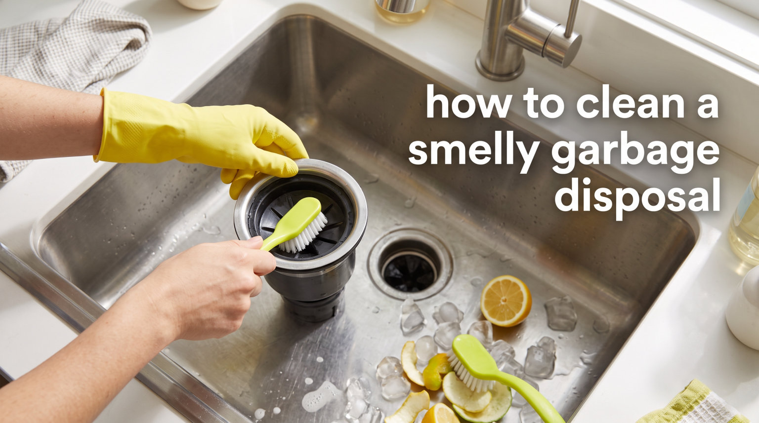 how to clean a smelly garbage disposal
