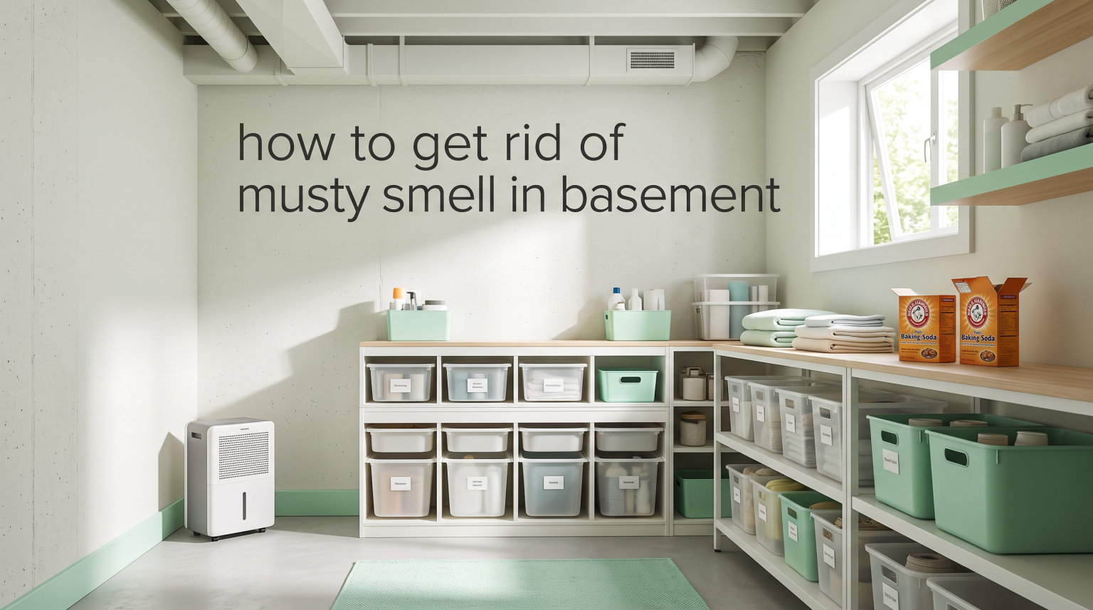 how to get rid of musty smell in basement