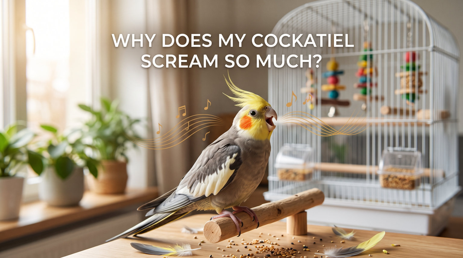 why does my cockatiel scream so much