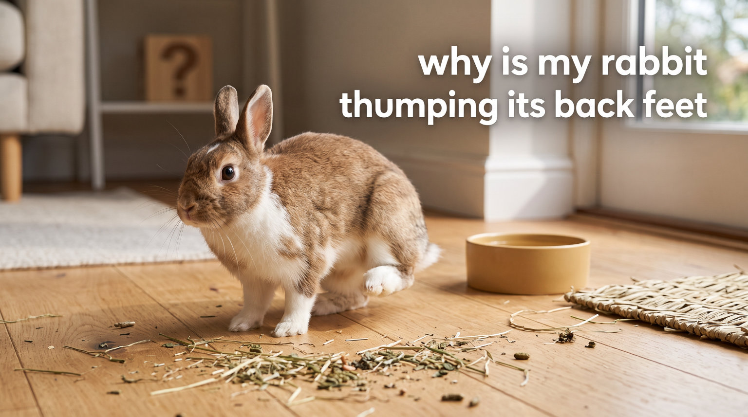 why is my rabbit thumping its back feet