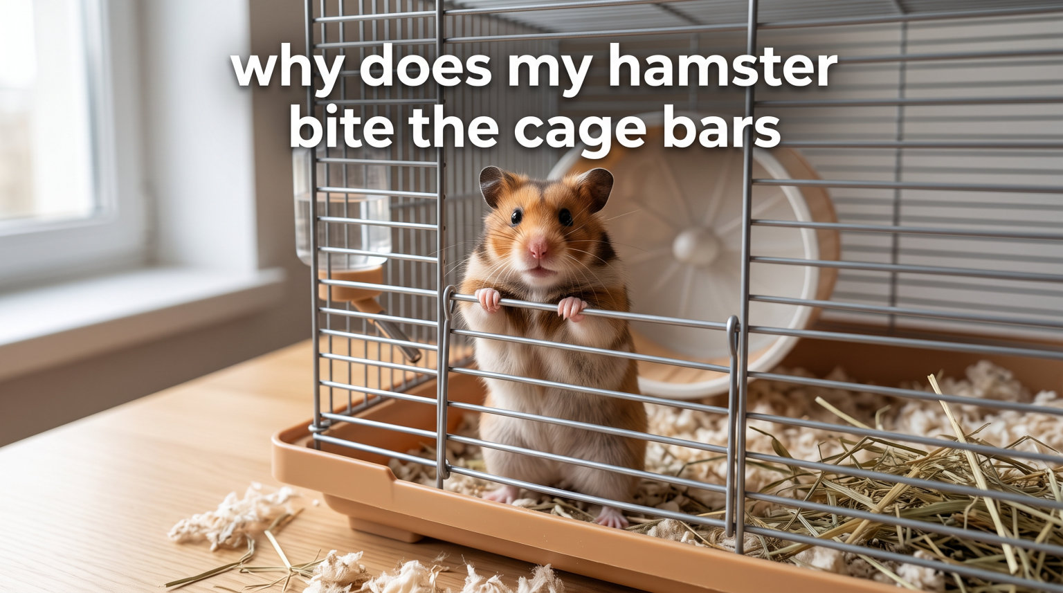 why does my hamster bite the cage bars
