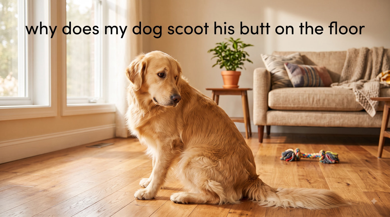 why does my dog scoot his butt on the floor