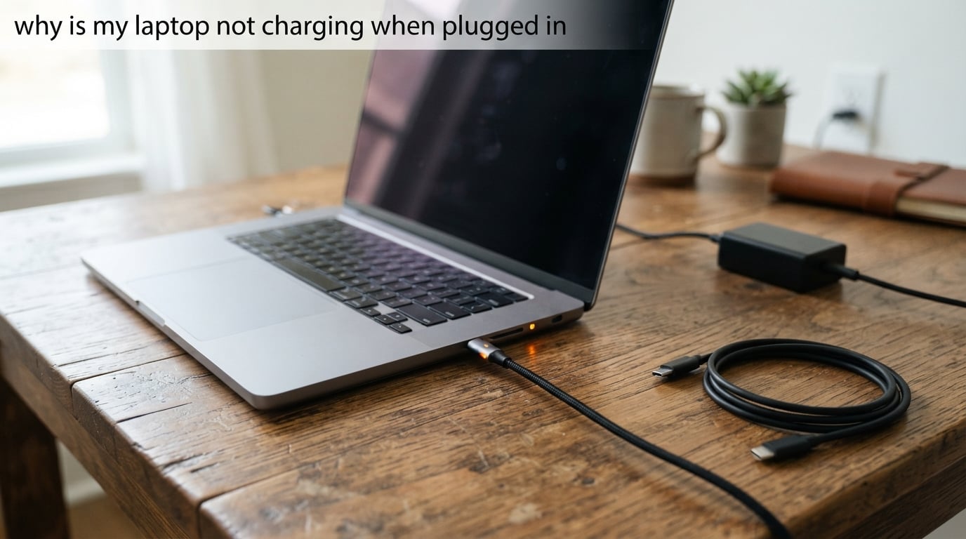 why is my laptop not charging when plugged in