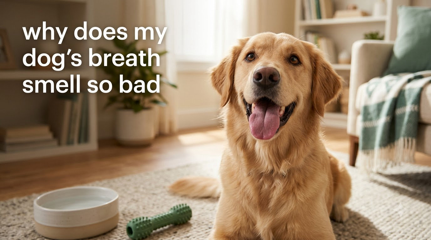 why does my dog's breath smell so bad