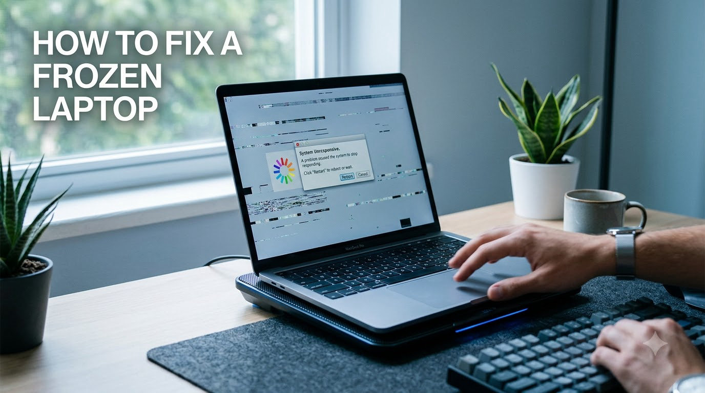 how to fix a frozen laptop