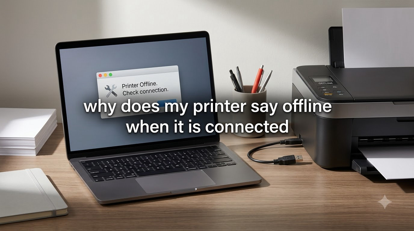 why does my printer say offline when it is connected