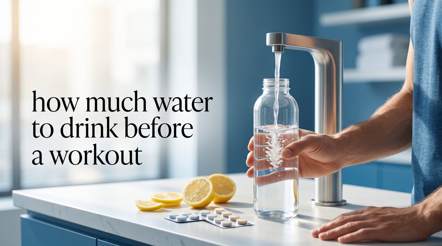 how much water to drink before a workout