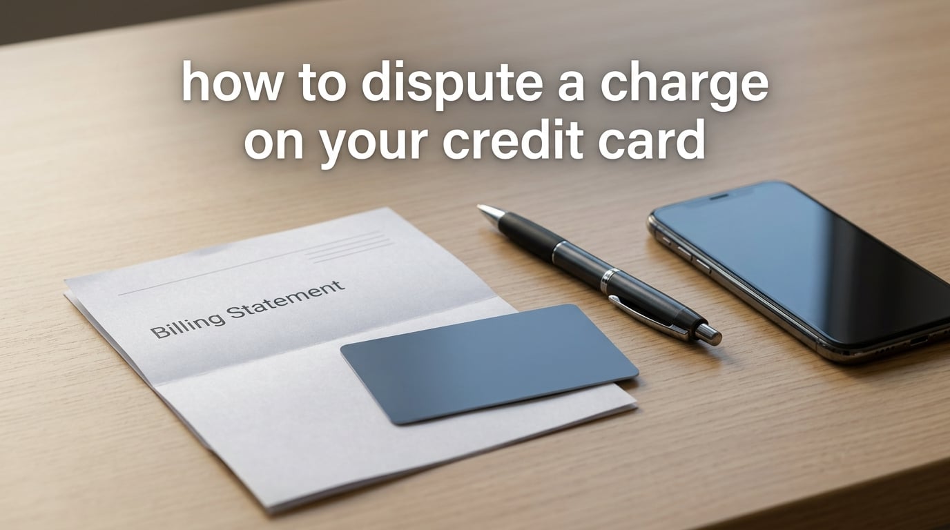 how to dispute a charge on your credit card