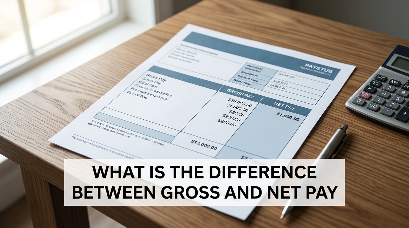 what is the difference between gross and net pay