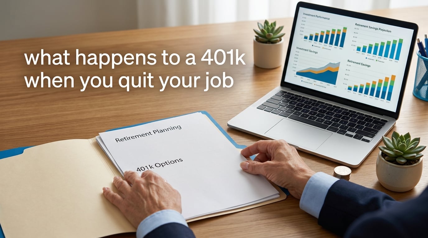 what happens to a 401k when you quit your job