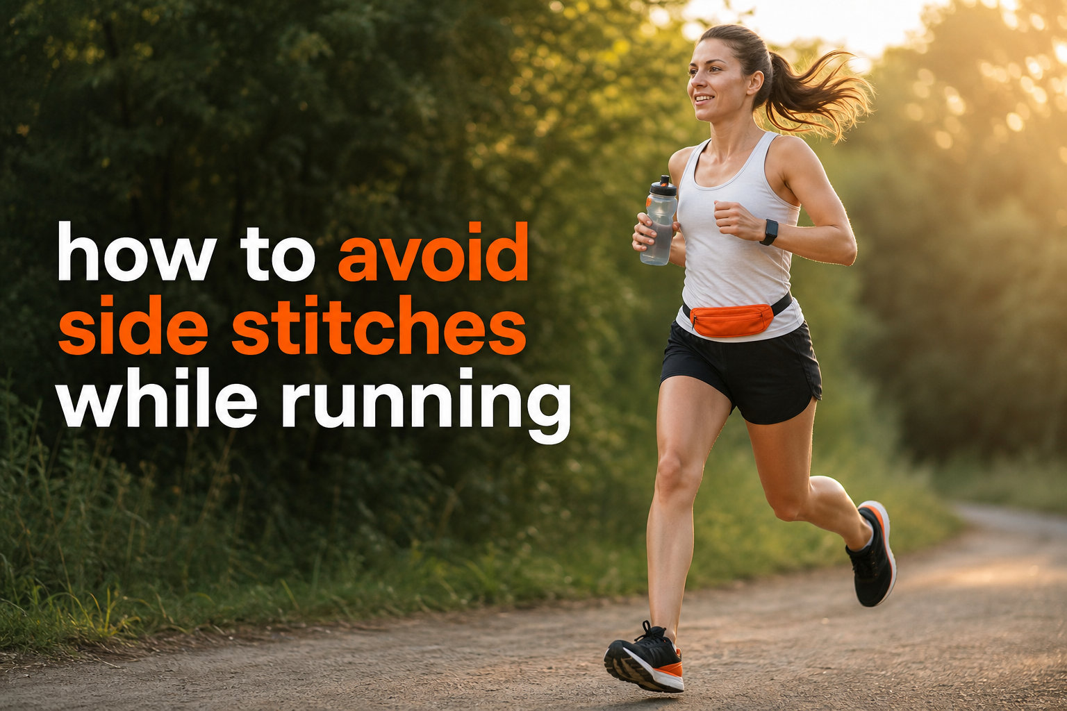 how to avoid side stitches while running