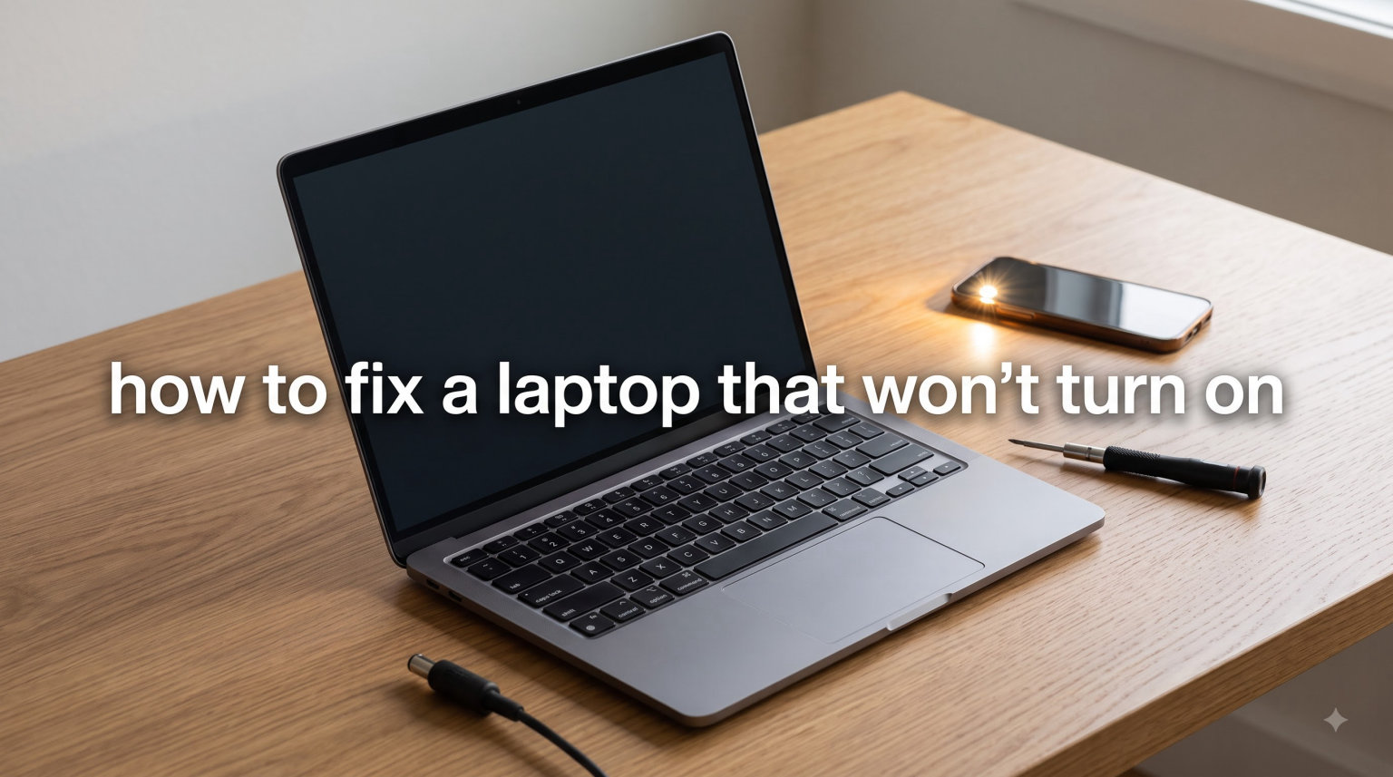 how to fix a laptop that won't turn on