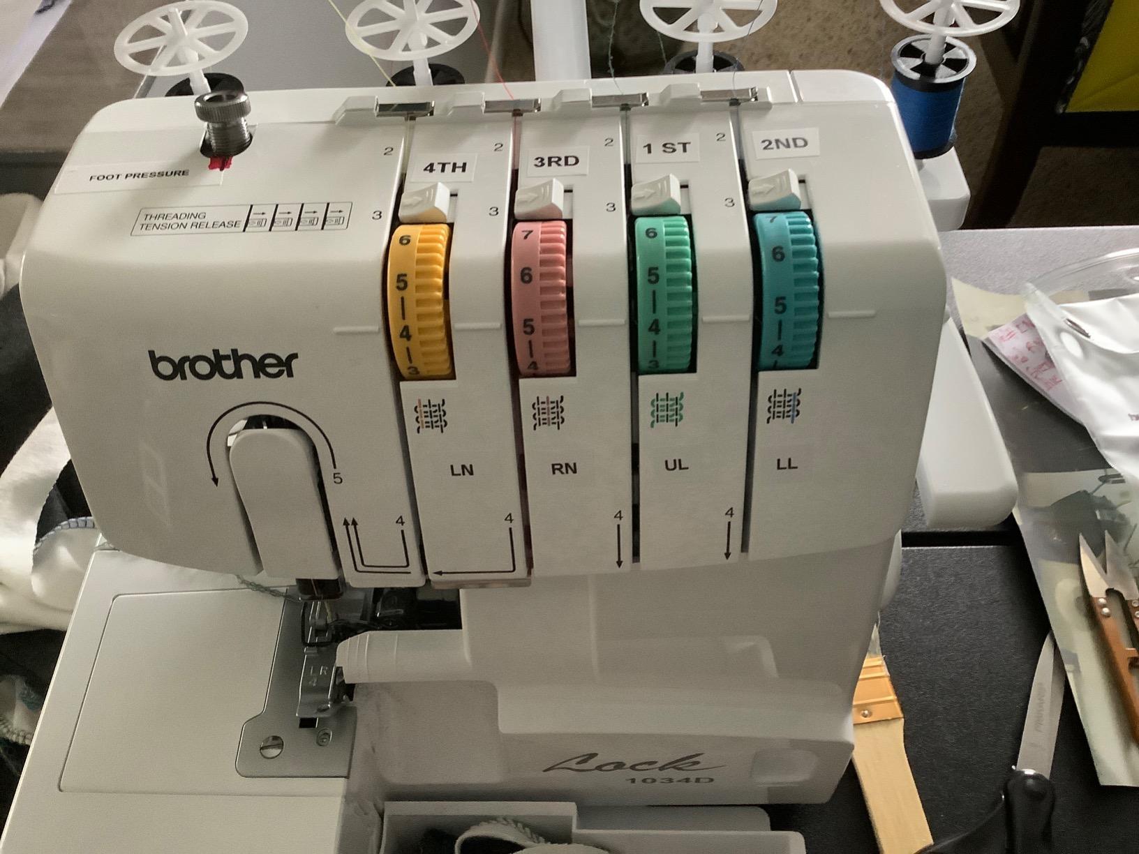 Brother 1034D Serger Overlock Sewing Machine | 300 Stitches Per Minute, Removeable Trim Trap, 3 Included Accessory Feet customer photo 2