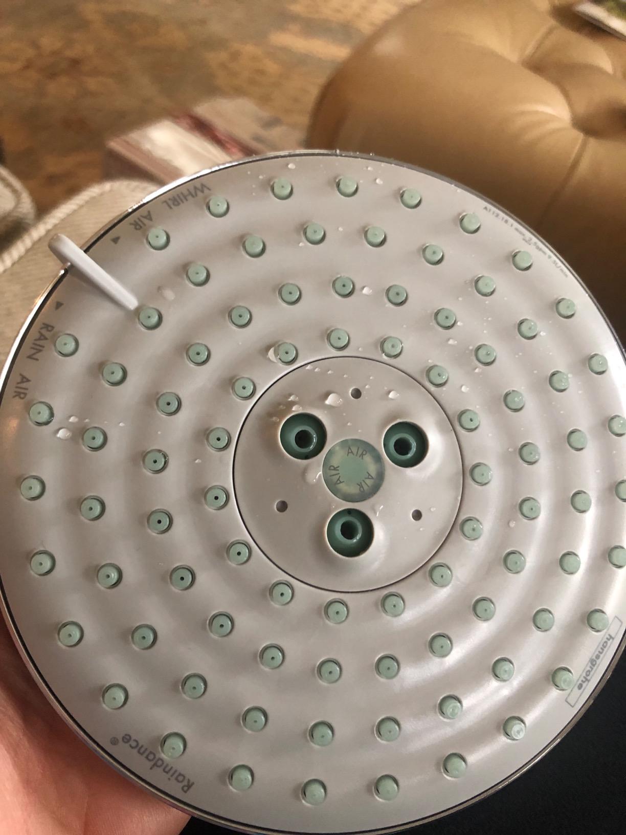 Hansgrohe Raindance S Air Infusion Modern Showerhead 3-Spray BalanceAir, Whirl, RainAir with Airpower with QuickClean in Chrome, 2.5 GPM, 27495001 customer photo 2