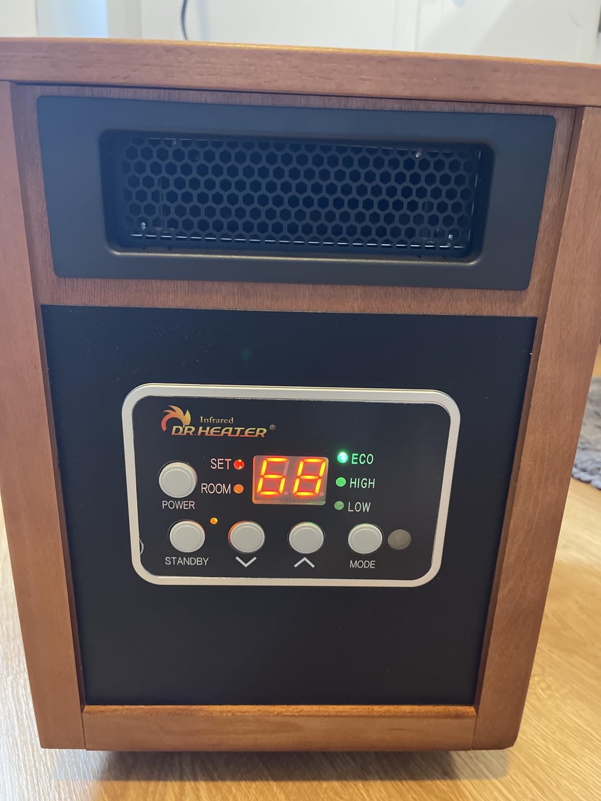 Dr Infrared Heater DR-968 Portable Space Heater, 1500-Watt, Cherry customer photo 1
