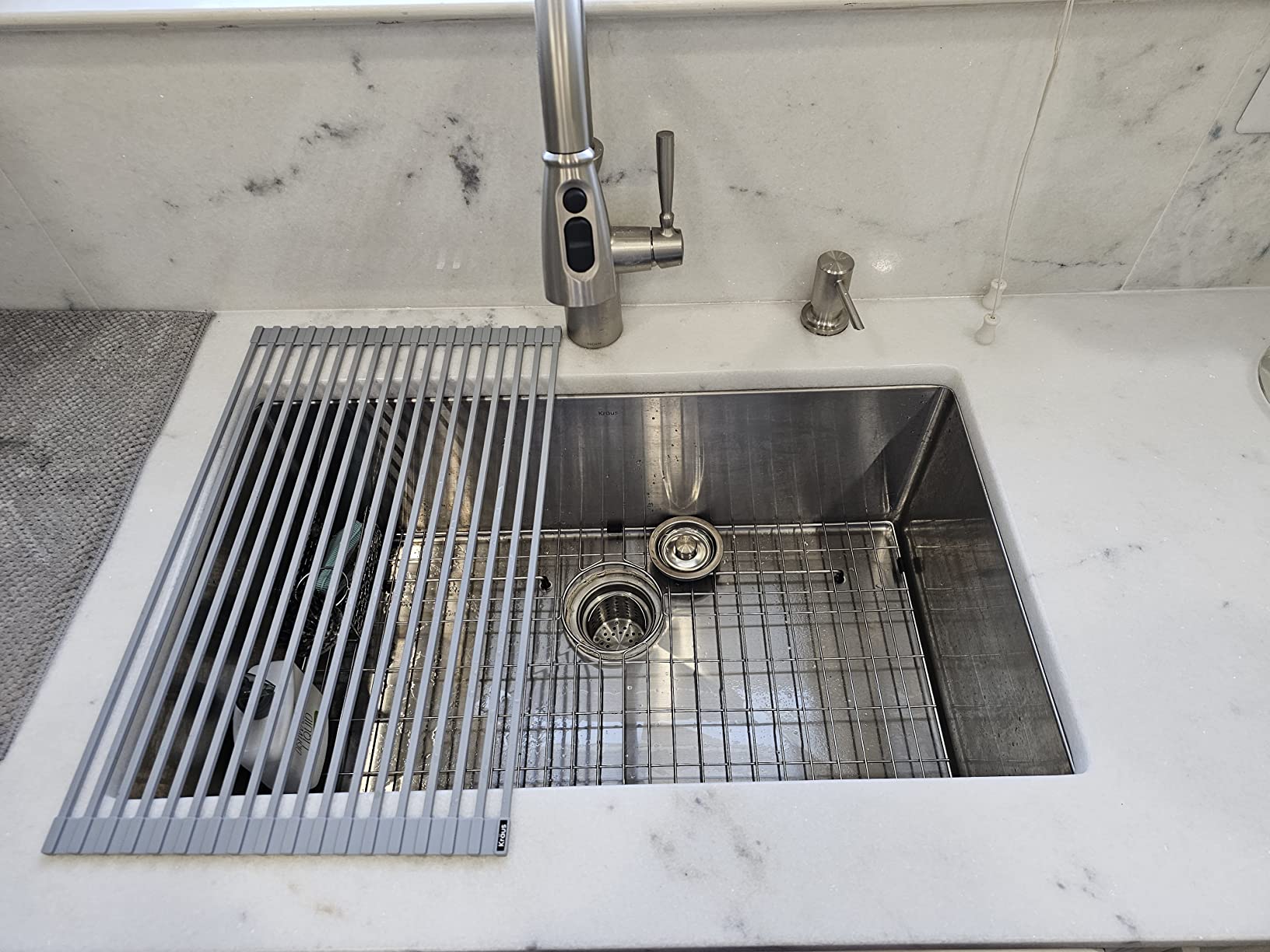 Kraus KHU100-32 Standart PRO 16 Gauge Undermount Single Bowl Stainless Steel Kitchen Sink, 32 Inch customer photo 1
