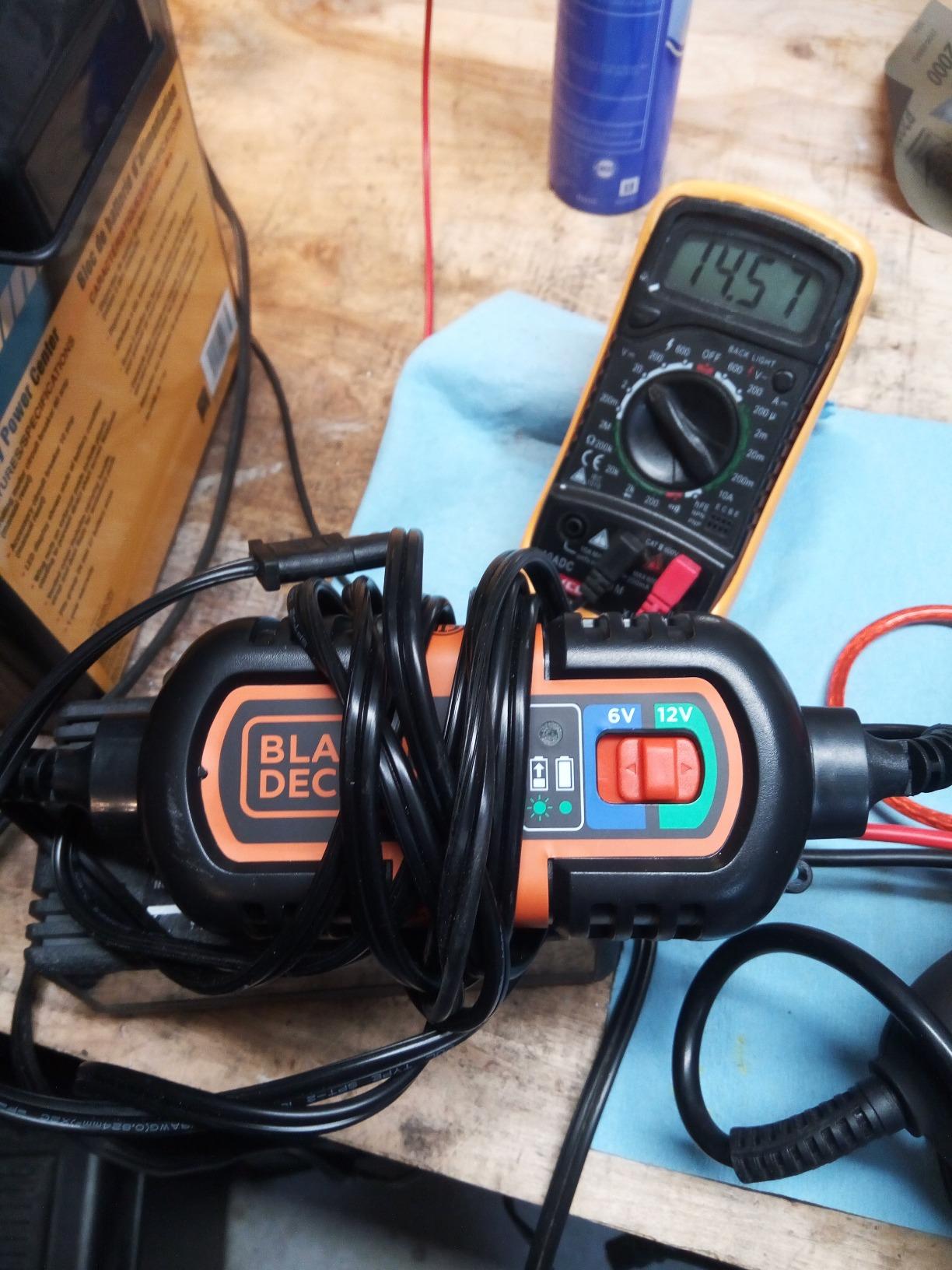 BLACK+DECKER BM3B Fully Automatic 6V/12V Battery Charger/Maintainer with Cable Clamps and O-Ring Terminals, 1.5 Amp customer photo 2