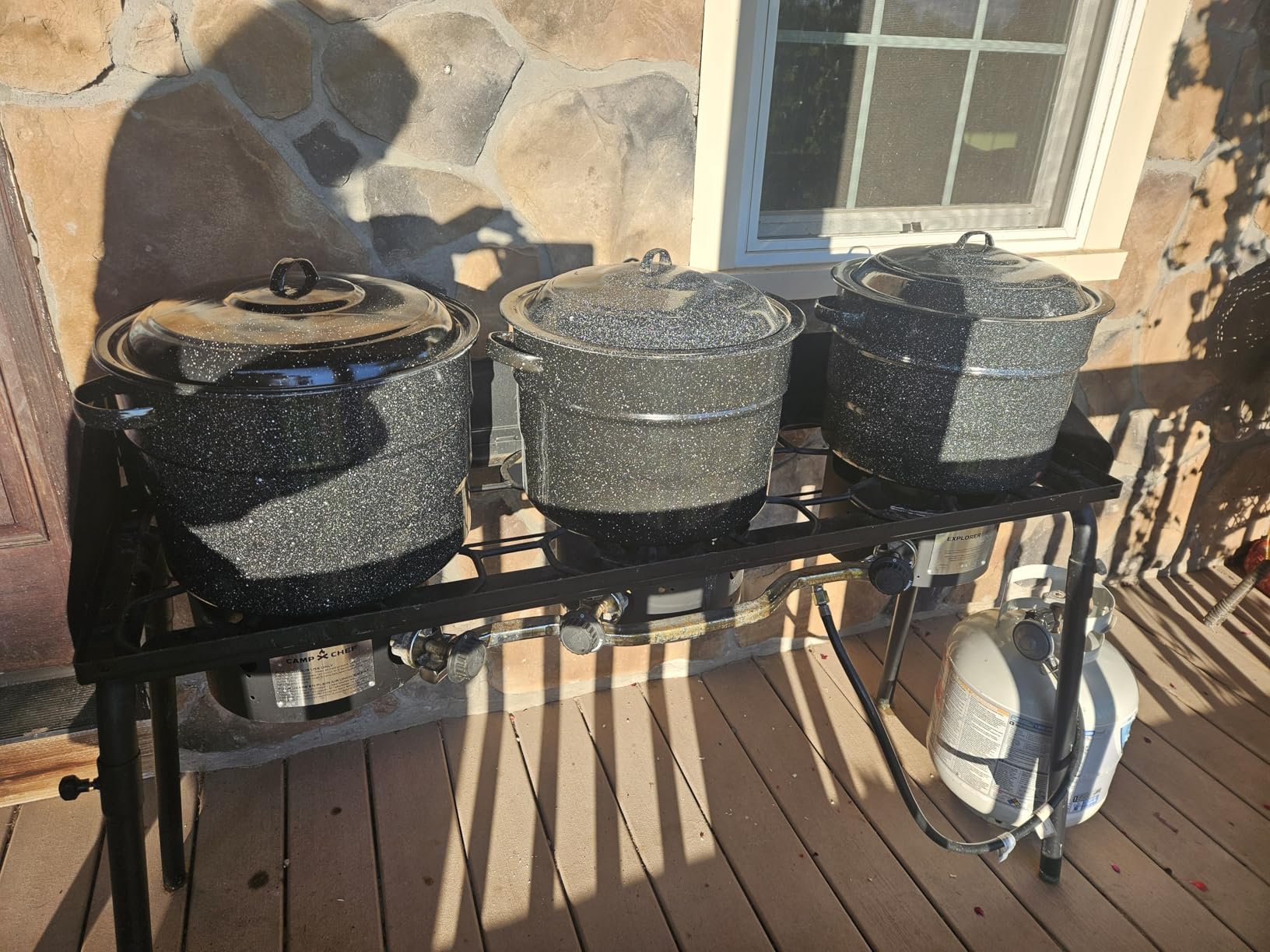Camp Chef Explorer 3X Three-Burner Stove, Cast-Aluminum Burners, High Output Propane Camp Stove for Outdoor Cooking customer photo 1