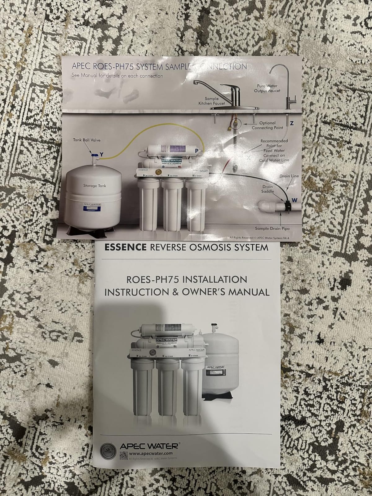 APEC Water ROES-PH75, 6-Stage Under Sink RO System, Alkaline, 75 GPD customer photo 2