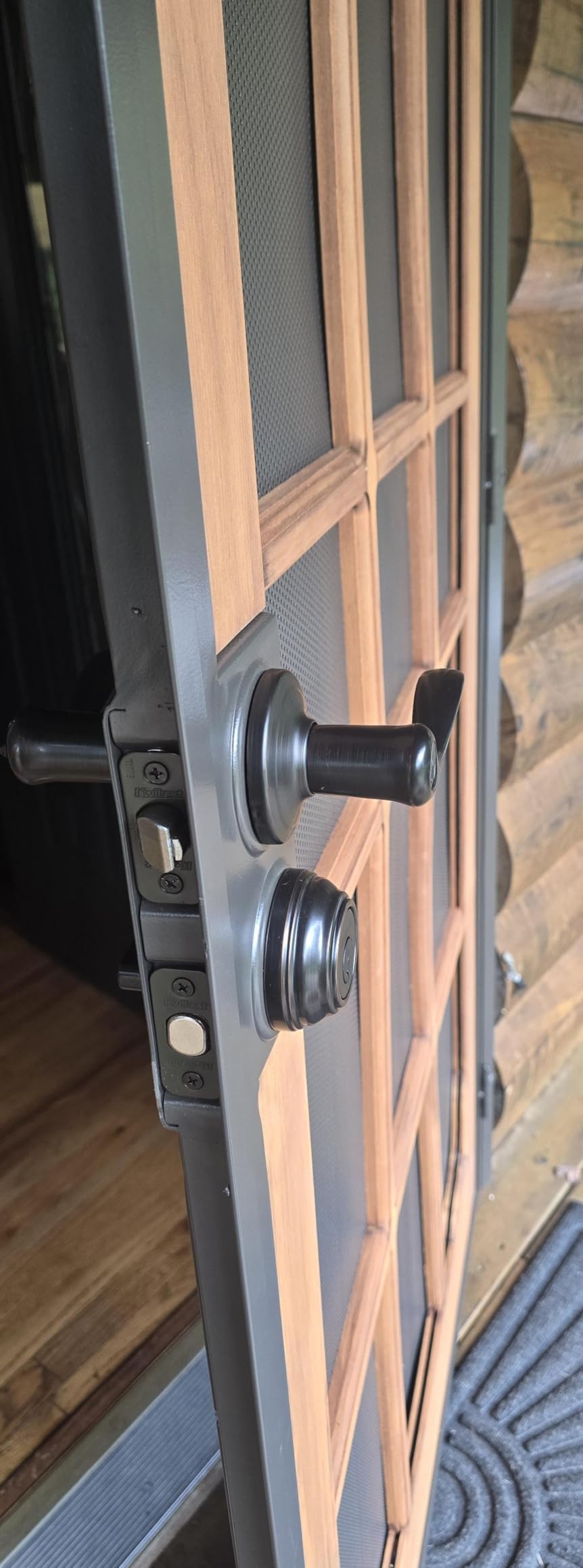 Prime-Line 3809BZ3068-I-WF Woodguard Steel Security Door, Bronze customer photo 1