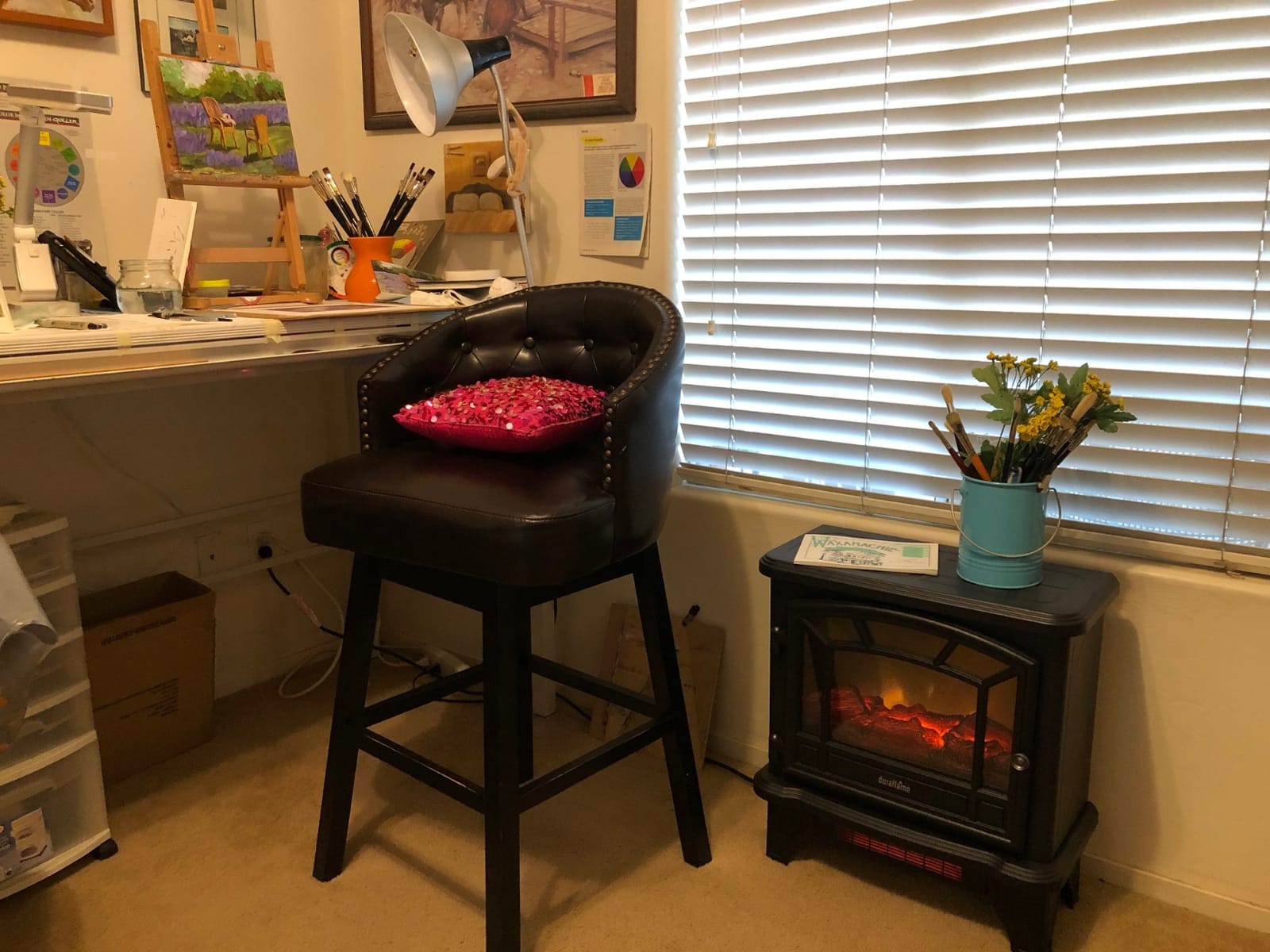 duraflame Infrared Quartz Electric Fireplace Stove Heater, Cream customer photo 2
