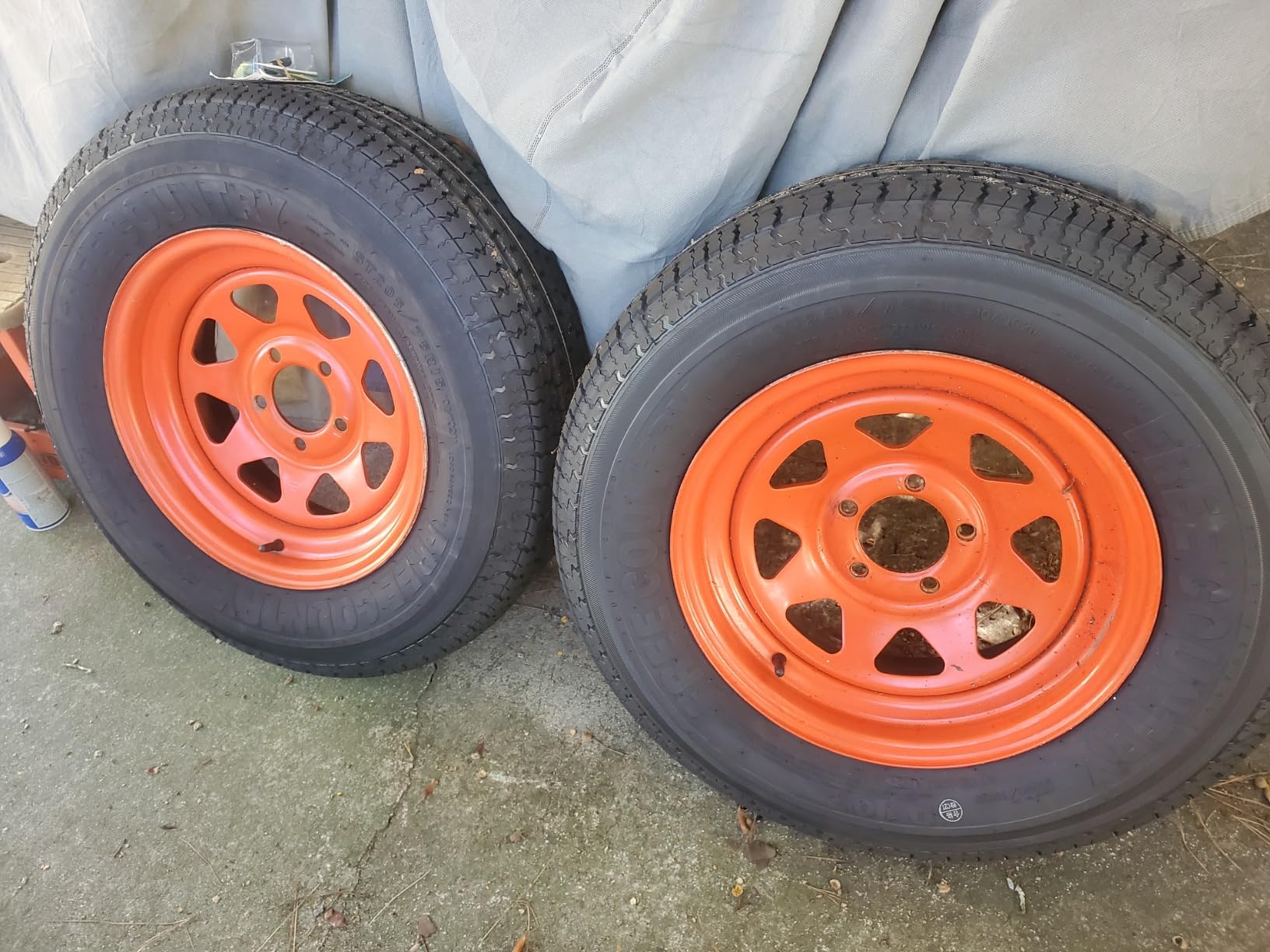 Free Country ST205/75R15 Premium Trailer Tires 205 75 15 8-Ply Load Range D 107N w/Scuff Guard, Set 2 customer photo 2