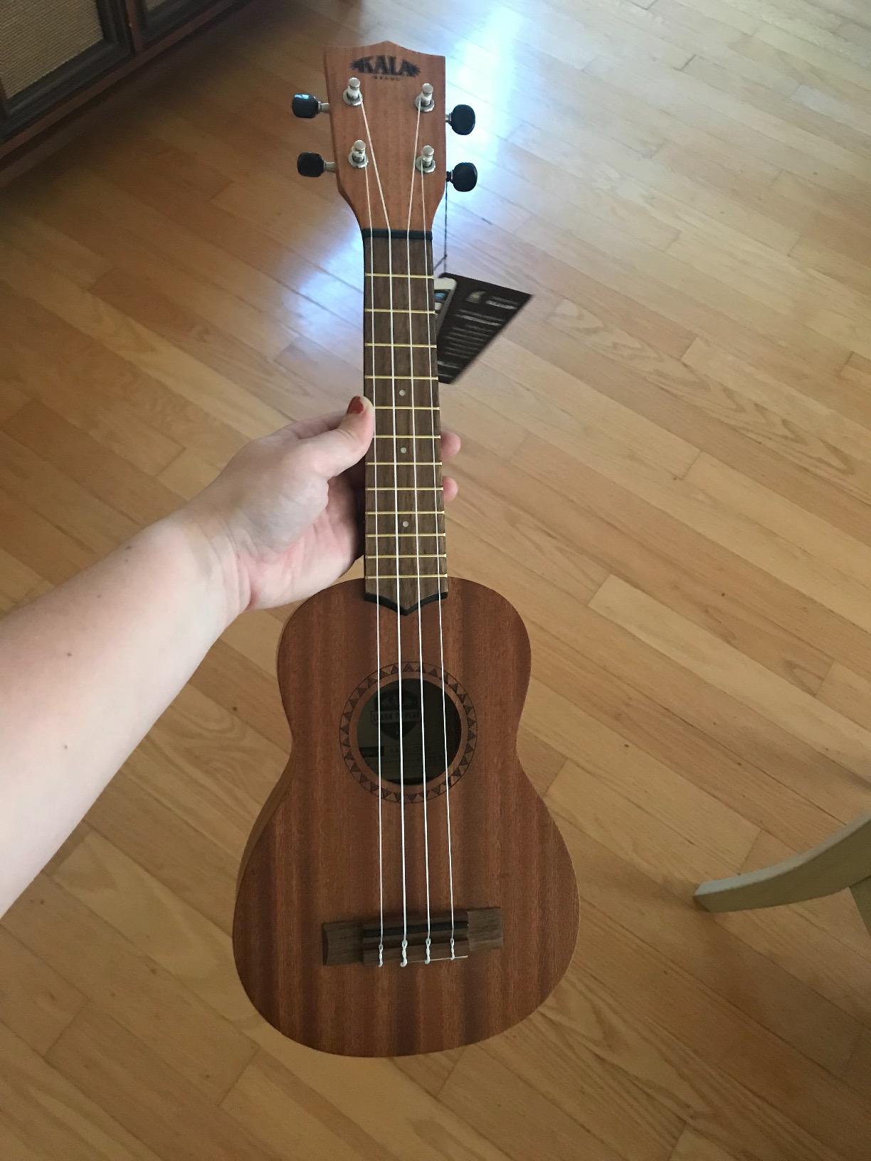 Kala LTP-S Learn to Play Mahogany Ukulele Starter Kit, Satin Mahogany, Includes online lessons, tuner app, and booklet customer photo 2