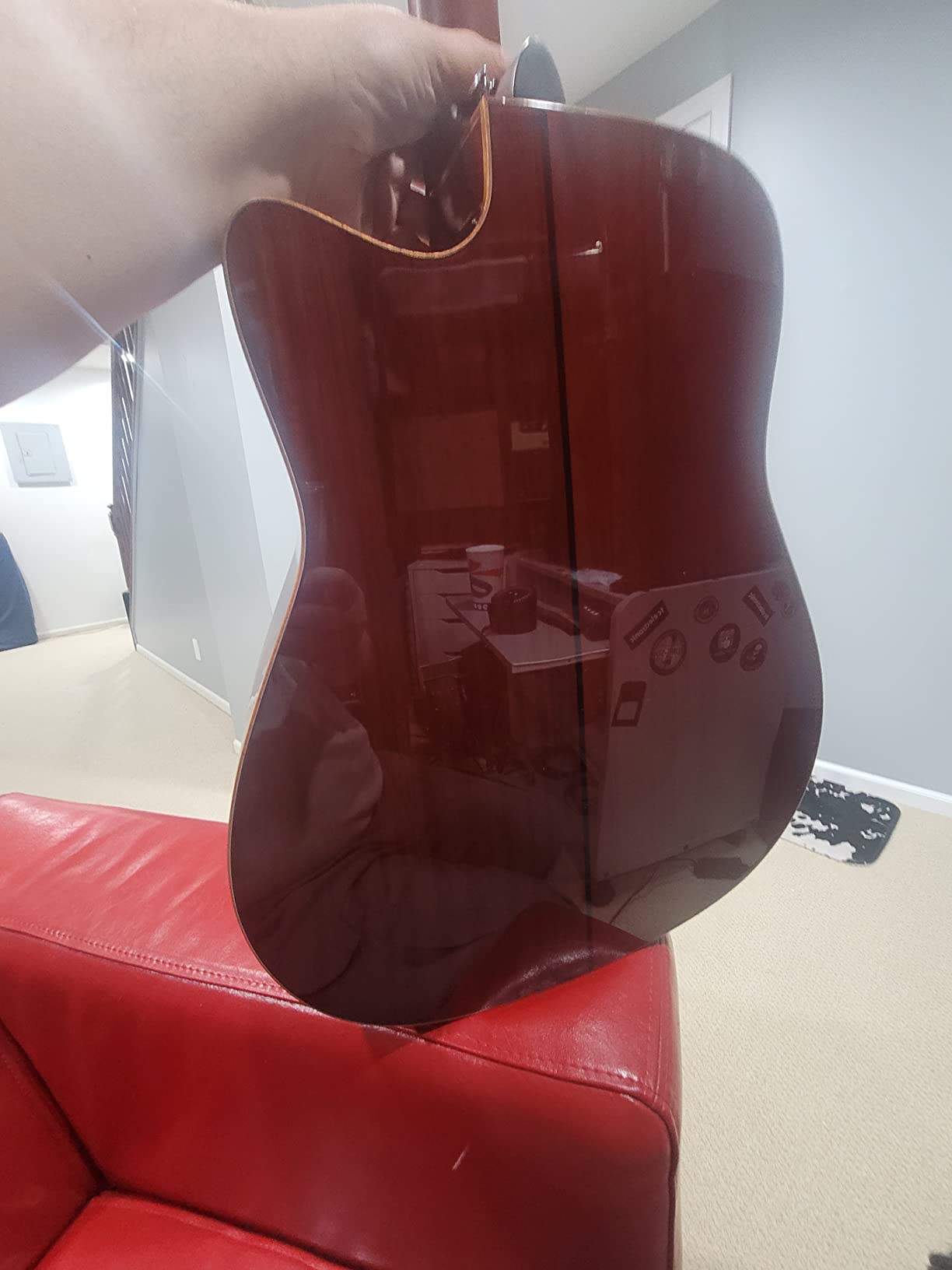 Yamaha A-Series AC1M Acoustic-Electric Guitar, Tobacco Sunburst customer photo 2