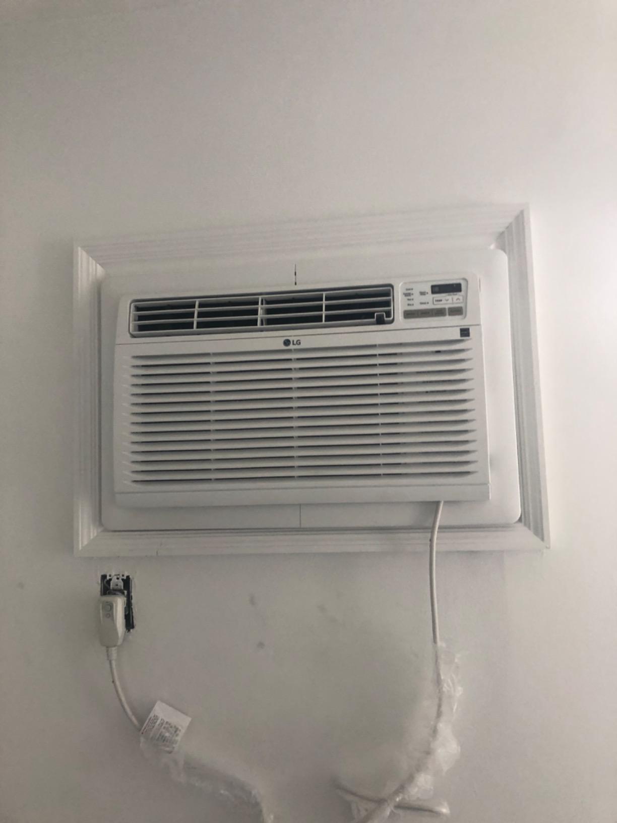 LG 7,800 BTU Through the Wall Air Conditioner, 115V, AC Wall Unit for Rooms up to 330 Sq. Ft., Perfect for Bedroom or Office, Wall Mounted AC Unit with Remote and 3 Cool & Fan Speeds, White customer photo 2