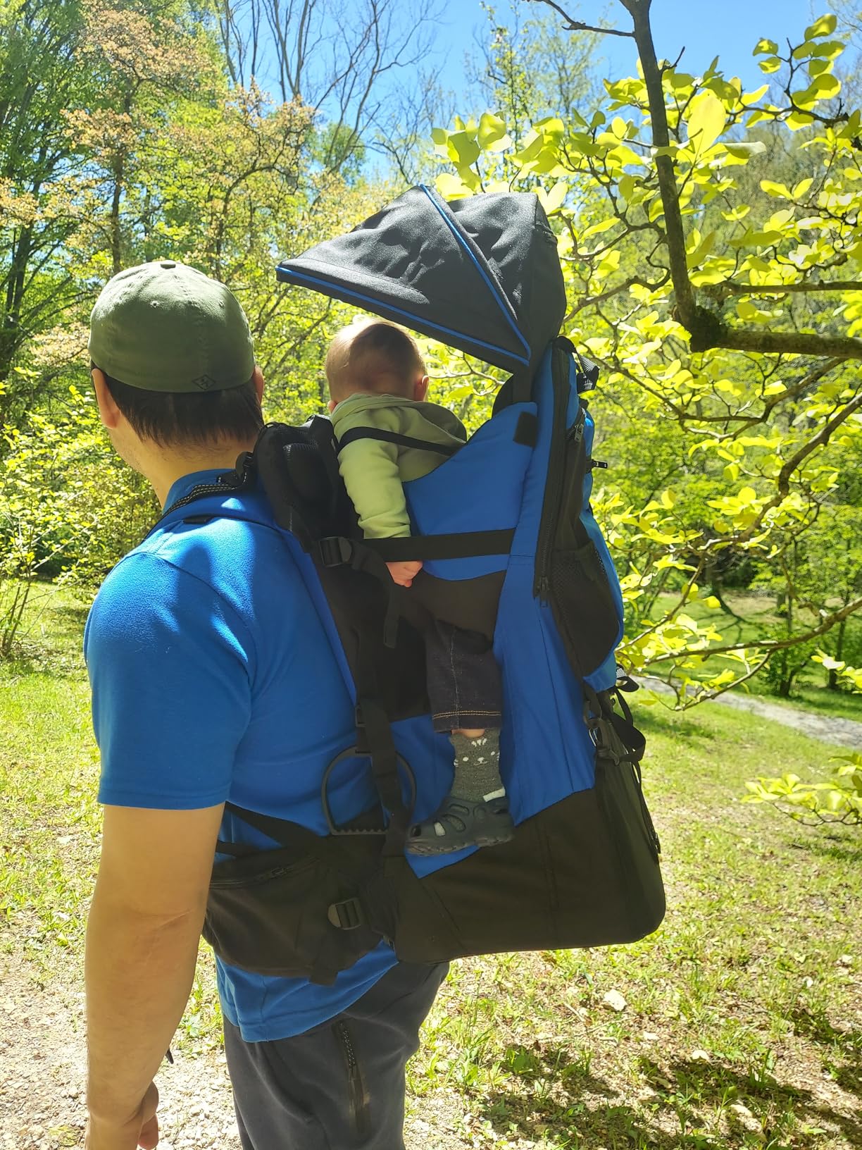 ClevrPlus Deluxe Adjustable Baby Carrier Outdoor Hiking Child Backpack Camping customer photo 2