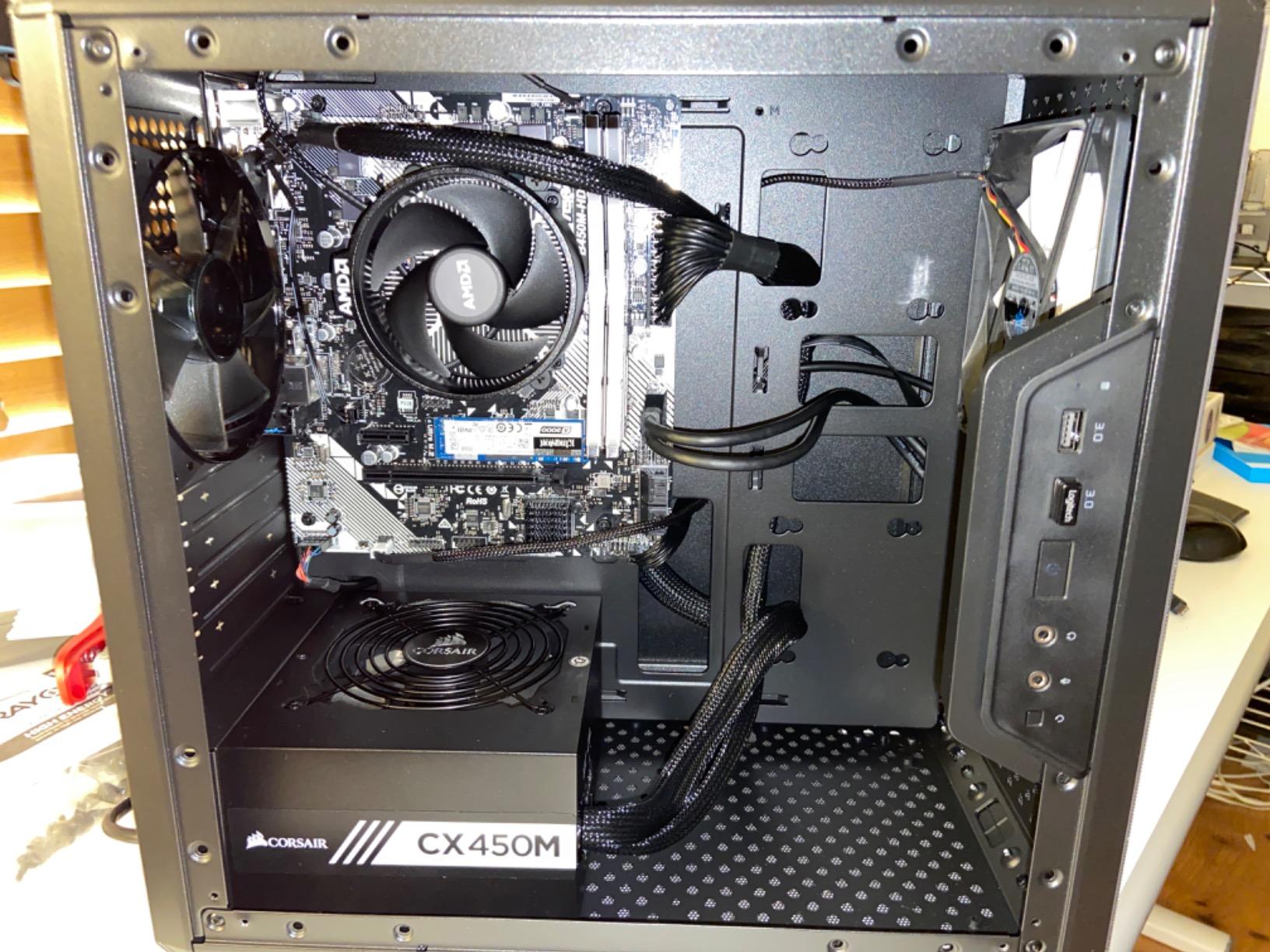 Cooler Master Q300L V1 Micro-ATX PC Case, High Airflow, Transparent Panel | 360mm Graphics Card Support, 240mm AIO Support, Magnetic Dust Filters, Modular I/O Panel customer photo 2