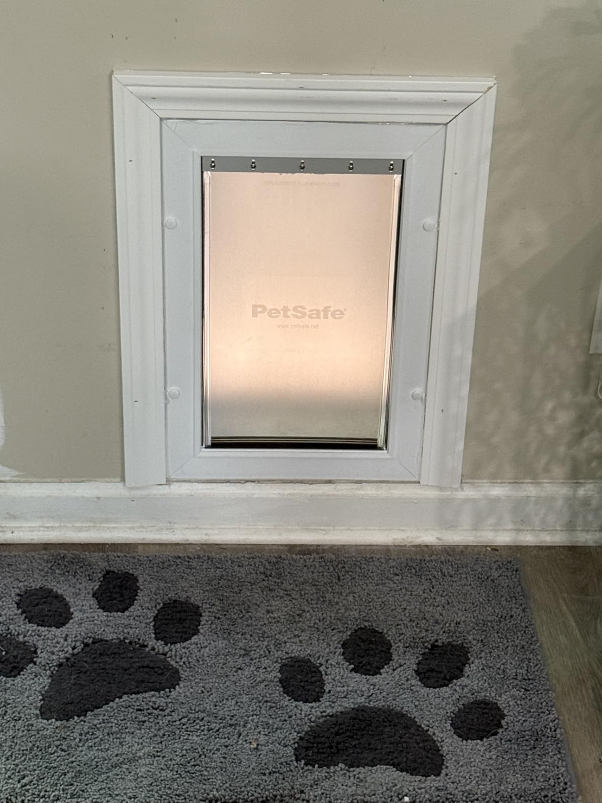 PetSafe Never Rust Wall Entry Pet Door - Telescoping Frame - Insulates Better Than Metal, Energy Efficient - Interior & Exterior, Weatherproof, Easy to Install & Clean - L customer photo 1