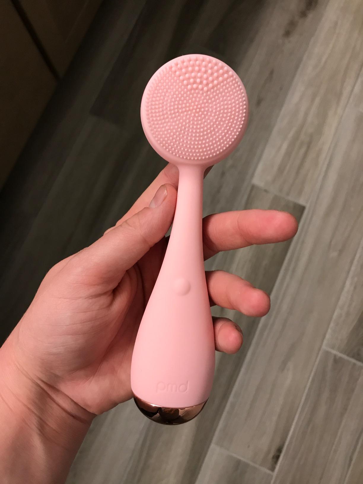 PMD Beauty Clean Facial Cleansing Brush - Waterproof Silicone Face Cleanser with Sonic Technology customer photo 2