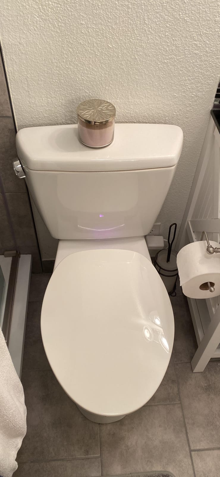KOHLER 10349-0 PureWarmth Heated Elongated Toilet Seat, Soft Close, Quiet-Close, Night Light, White customer photo 1