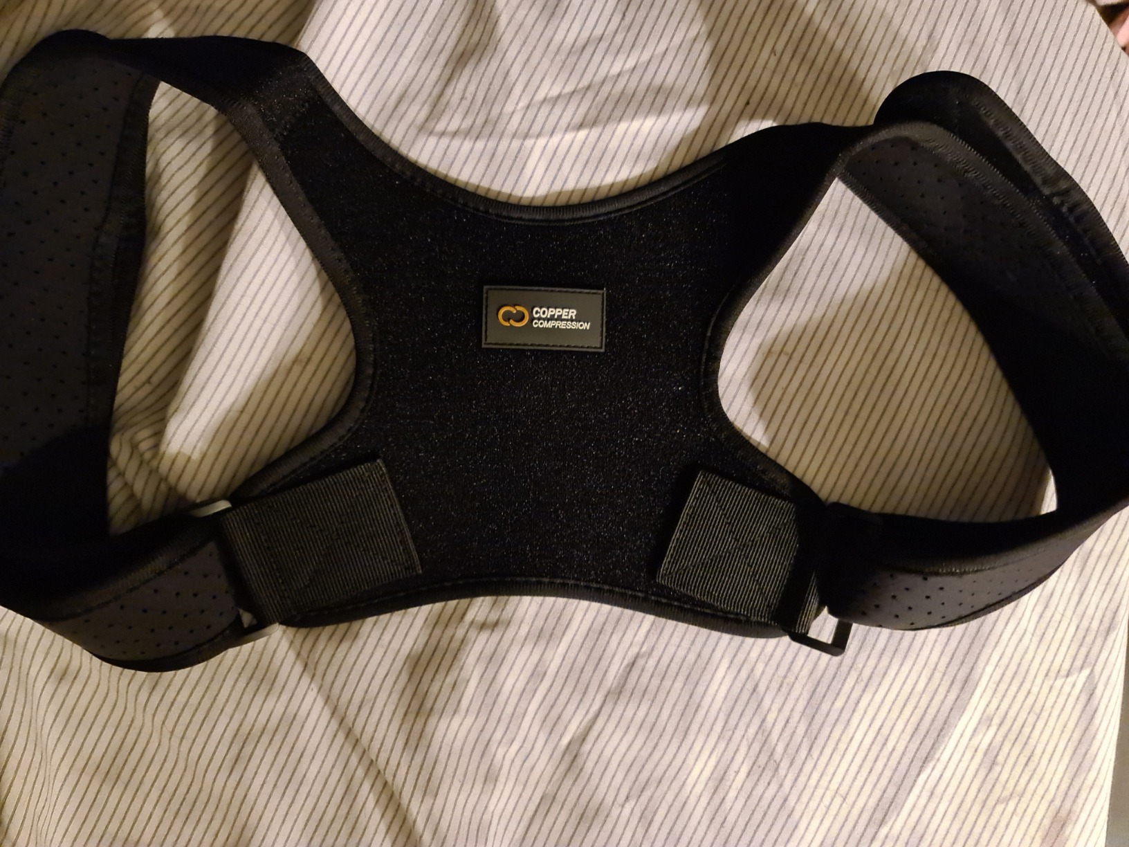 Copper Compression Posture Corrector for Men & Women - Adjustable Copper Infused Orthopedic Brace for Pain Relief from Bad Posture, Slumping - Targets Upper Back, Shoulders, Neck, Clavicle customer photo 2
