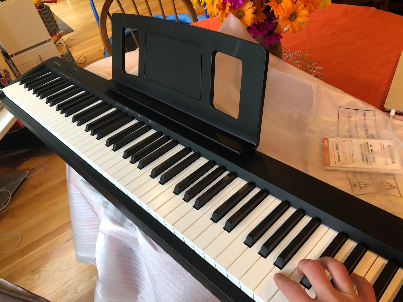 Roland FP-10 | Compact 88-Note Digital Piano | SuperNATURAL Piano Tones | Authentic Acoustic Feel Keyboard | Great for Beginners & Experienced Players | Bluetooth & MIDI Connectivity customer photo 1
