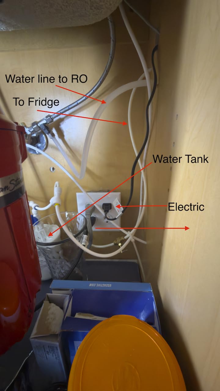 Waterdrop G3P600 Reverse Osmosis System, 8 Stage Tankless Reverse Osmosis Water Filter, NSF/ANSI 42 & 53 & 58 & 372 Certified, Under Sink RO System, 2:1 Pure to Drain, Smart LED Faucet customer photo 1