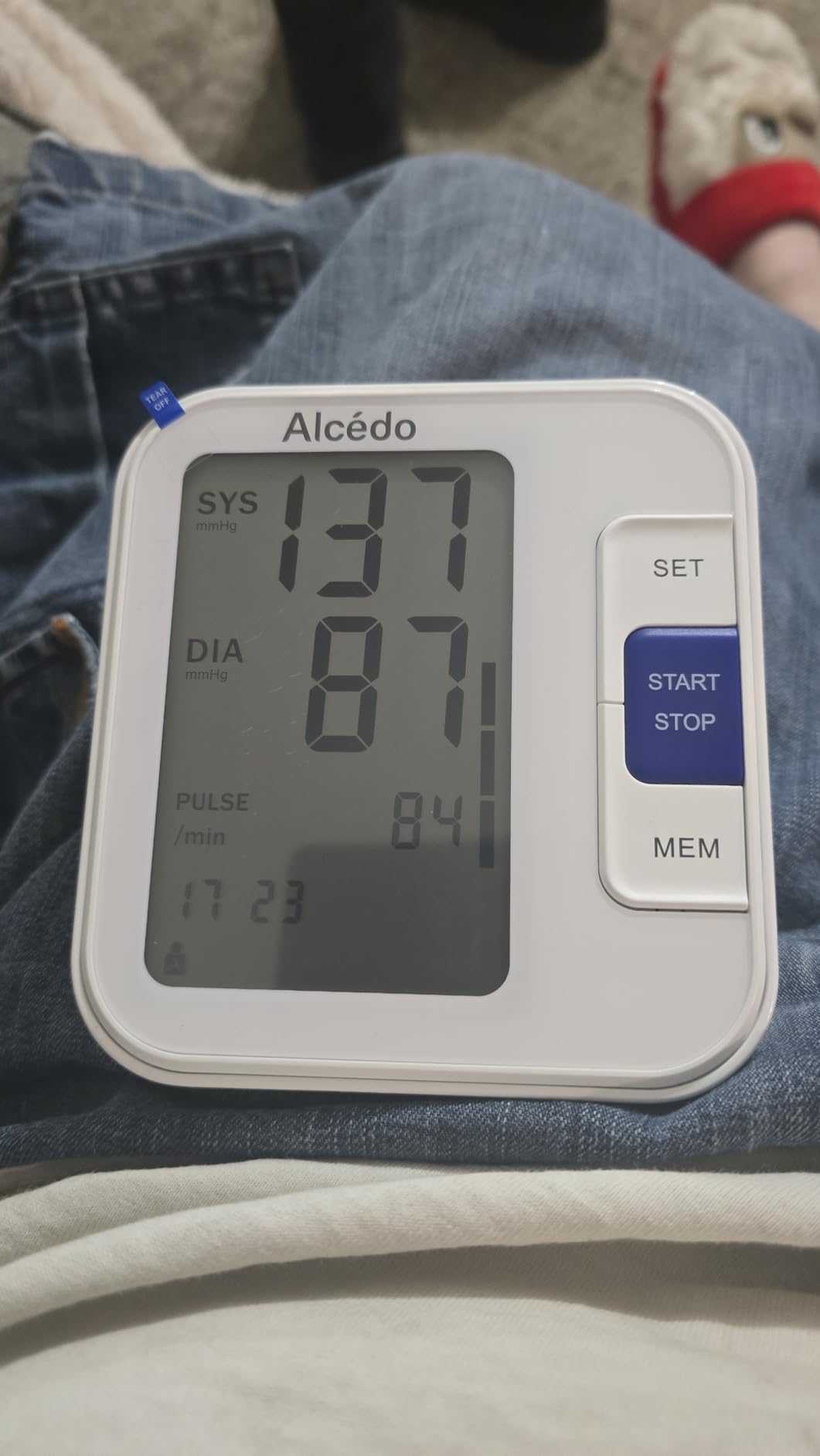 Alcedo Blood Pressure Monitor for Home Use, Upper Arm Cuff BP Machine | Large LCD Screen, Talking Function, 2x120 Memory, Large Cuff (8.7-16.5