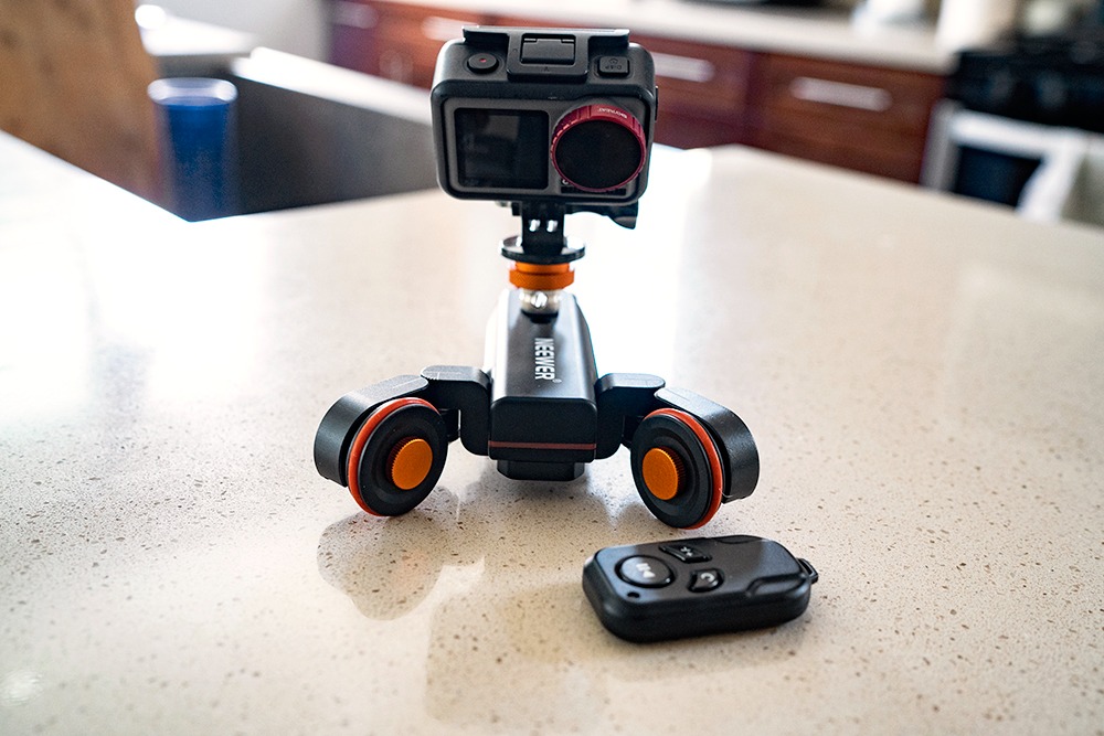 NEEWER 3 Wheels Wireless Video Camera Dolly, 3 Speed Motorized Slider customer photo 2