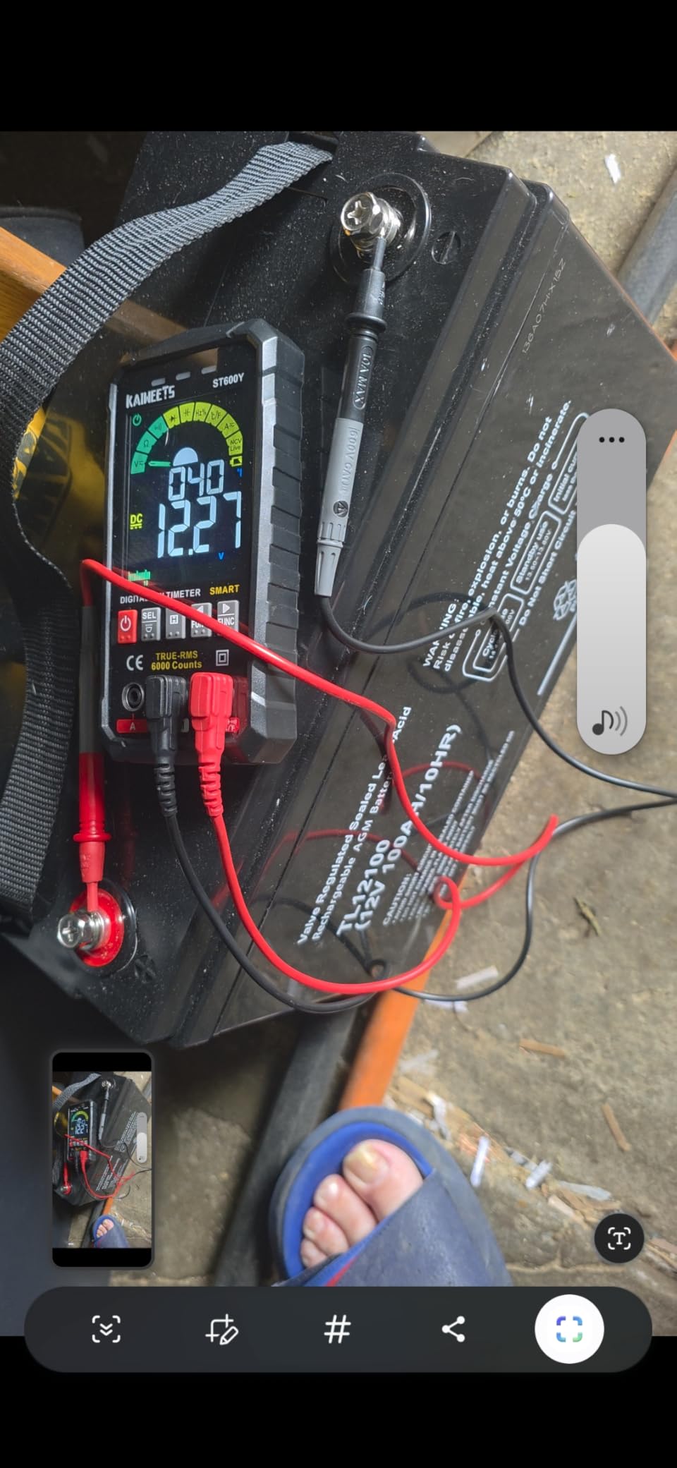 Weize Deep Cycle AGM 12 Volt 100Ah Battery, Maintenance-Free, 3% Self-Discharge Rate, 1150A Max Discharge Current, Perfect for RV, Solar, Trolling Motor, Marine customer photo 1