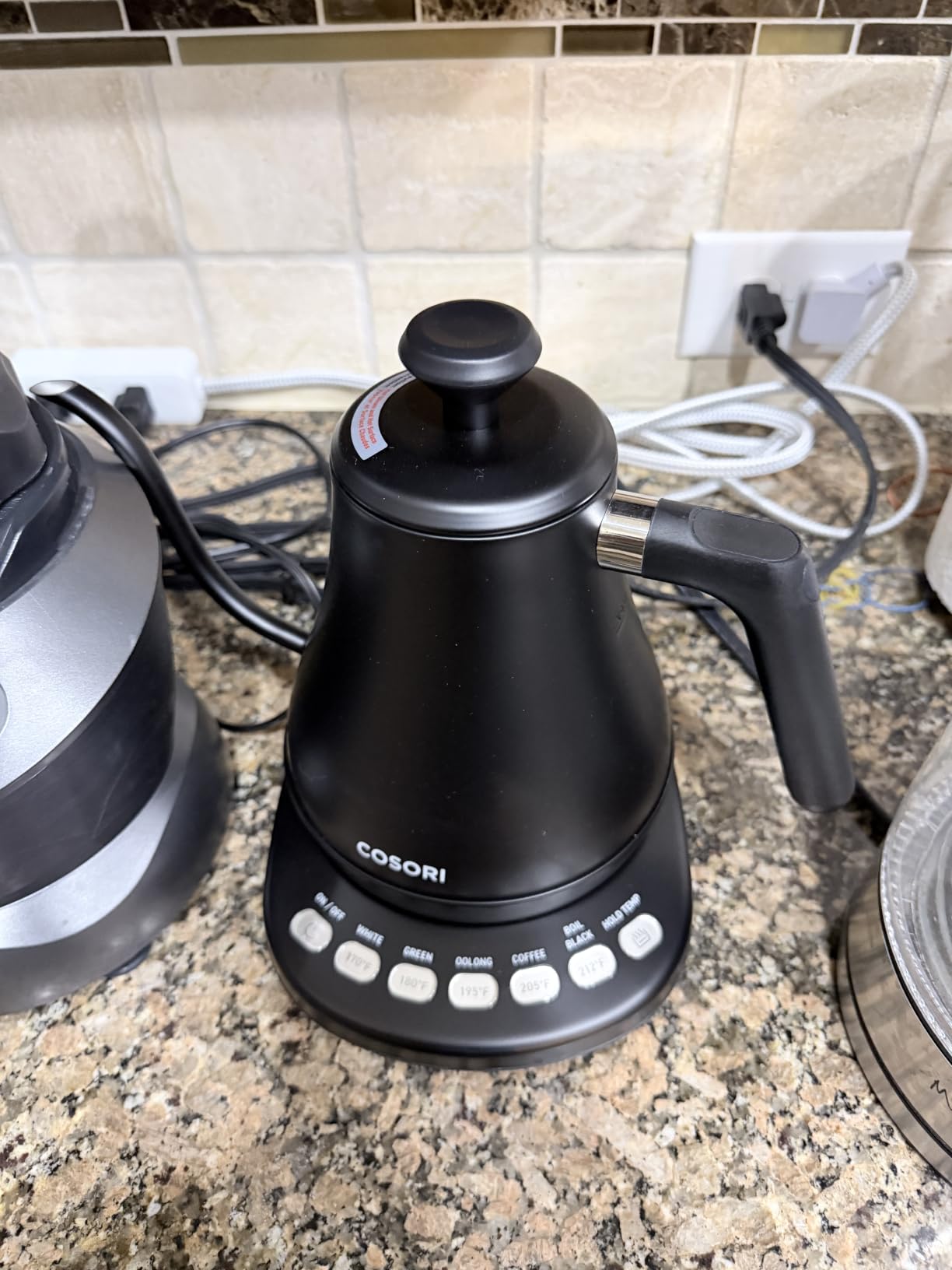 Cosori Gooseneck Electric Kettle with Temperature Control, 0.8L, Black customer photo 2