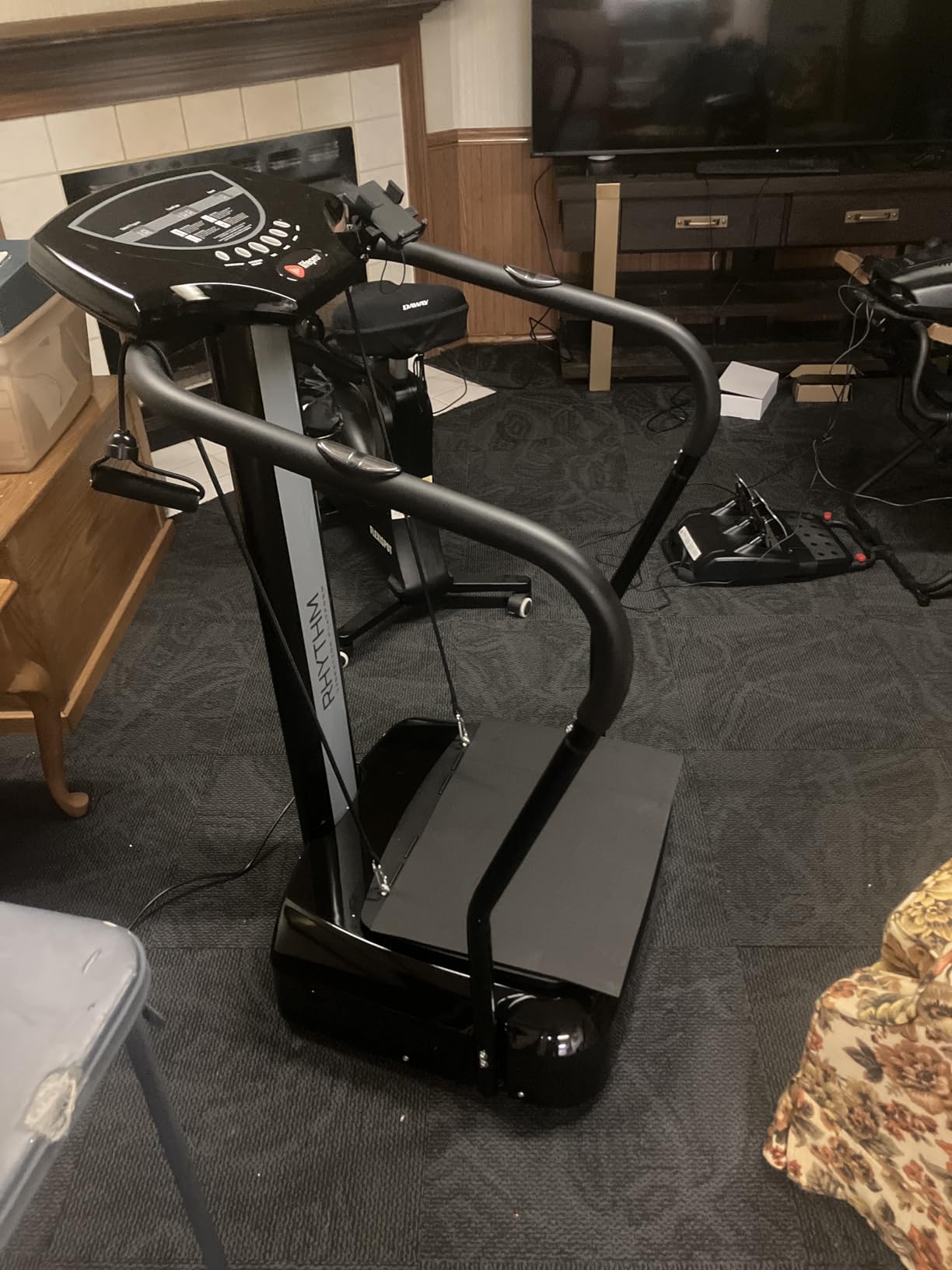 Lifepro Rhythm Vibration Plate Exercise Machine - 99 Speeds & Heart Rate Monitor Whole Body Vibration Platform Machine for Lymphatic Drainage with Handles - Standing Vibrating Platform for Home Gym customer photo 1